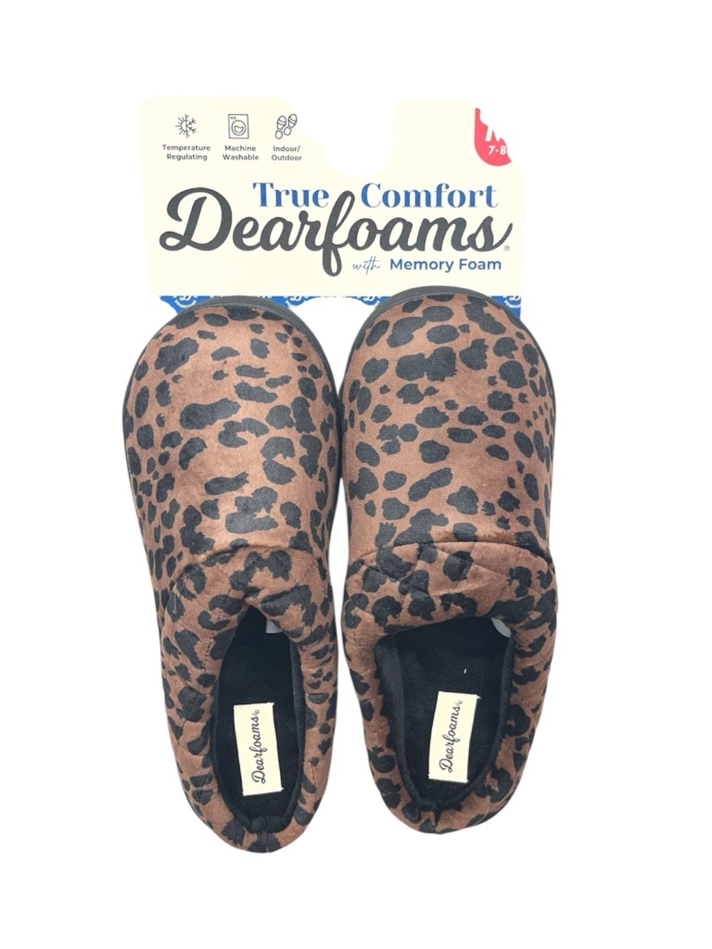 Dearfoams slippers size med 7/8